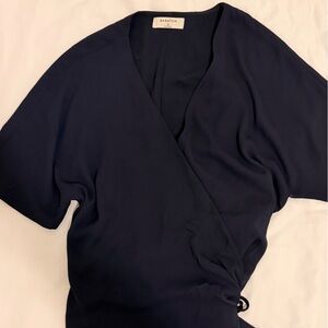 Aritzia Babaton Wallace Navy Blue Dress